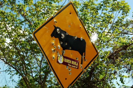 Strzelanie do znakow na Dominikanie