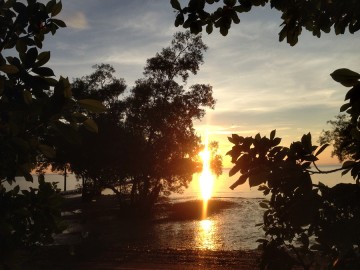 Pierwszy wschód słońca w Tajlandii